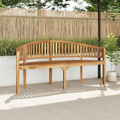 vidaXL Garden Bench Natural Teak Solid Teak Wood Large Durable