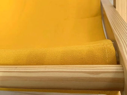 TBACW Patio Lounge Chair Replacement Canvas 47" L x 17" W - Beach Sling Chair Fabric, Indoor Outdoor Use - No Wooden Frame (Yellow)