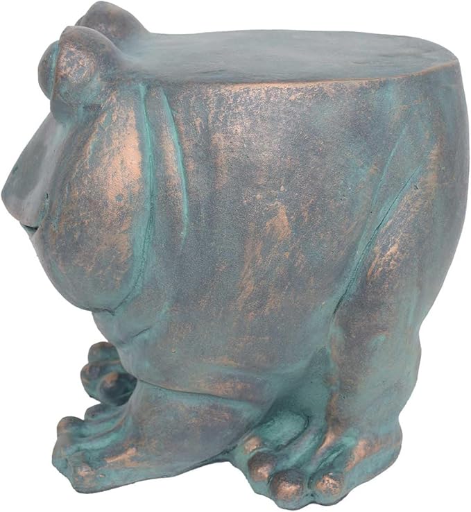 Garden Stool, Plant Stool or Frog Table for Garden, Front Porch, Patio, Outside, Indoor, Lightweight Concrete - Photo 6