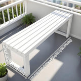 Metal Garden Bench Weatherproof Outdoor Benches Park Bench Patio Seat Front Porch Seat 3.3ft 3.9ft 4.9ft 5.9ft Backless - Photo 6