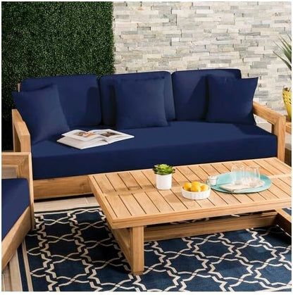 SAFAVIEH Couture Outdoor Collection CPT1004 Bench, Navy