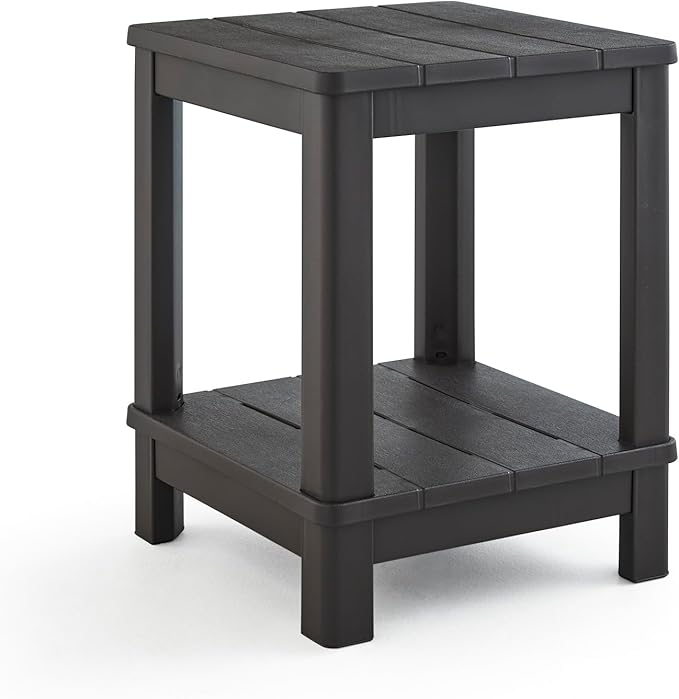 Keter Deluxe Adirondack Side Table - Brown