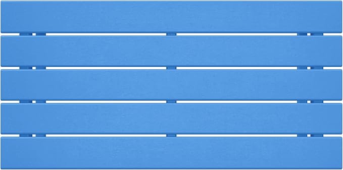 WestinTrends Malibu Outdoor Coffee Table, 35" x 17.5" All Weather Poly Lumber Patio Adirondack Coffee Table for Garden Lawn Porch Balcony, Pacific Blue