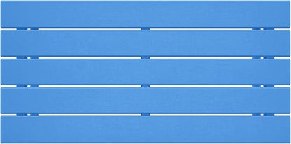 WestinTrends Malibu Outdoor Coffee Table, 35" x 17.5" All Weather Poly Lumber Patio Adirondack Coffee Table for Garden Lawn Porch Balcony, Pacific Blue