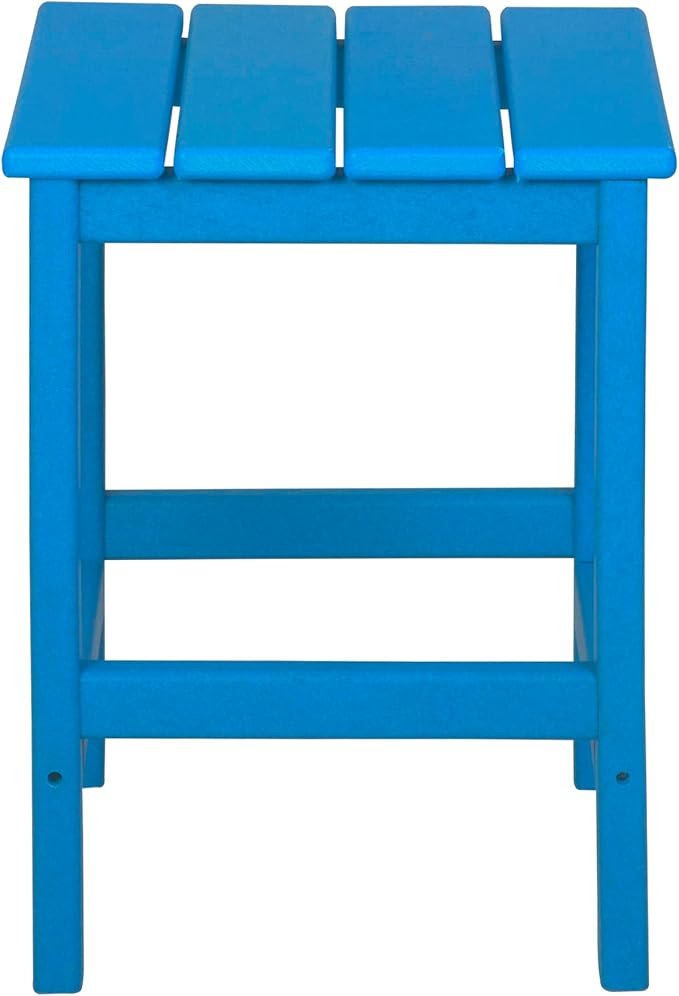 WestinTrends Malibu 3-Piece Set Outdoor Coffee and Side Table for Adirondack Chair, Pacific Blue - Photo 6