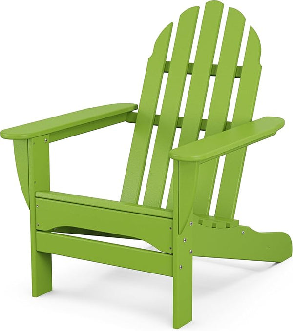 POLYWOOD AD4030LI Classic Outdoor Adirondack Chair, Lime - Photo 1