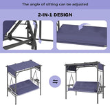 AECOJOY 2-in-1 Convertible Porch Swing Bed 3 Seat - Photo 2
