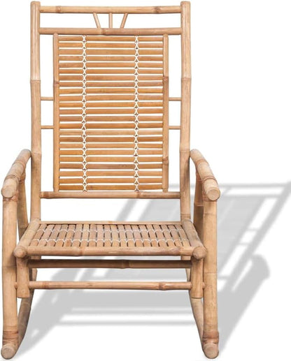 Terrace Garden Outdoor Sun Lounger,Home Lunch Breathable Leisure Chair,Rocking Chair Bamboo