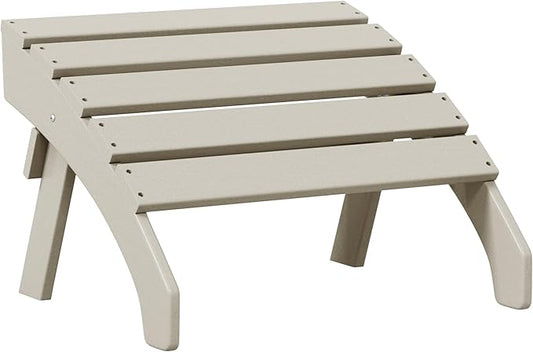 Costaelm Adirondack Chair Footrest, Patio Footstool, Ottoman Outdoor Foot Rest for Patio Waterproof, Adirondack Ottoman Patio Footstool, Sand