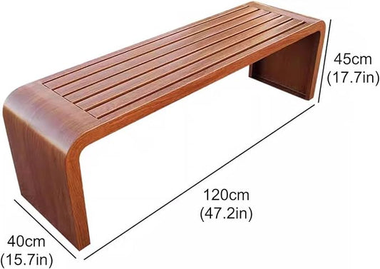 Outdoor Benches Weatherproof, Metal Garden Benches, Outdoor Garden Bench, Bottom Steel Pipe Reinforcement, Versatile Use(Beige,120cm)