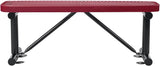 Global Industrial 4'L Heavy Duty Expanded Metal Mesh Flat Bench with Steel Frame, Portable Outdoor Bench - Photo 3