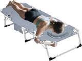 3-in-1 Oversized Sun Tanning Chair with Mat & Face Hole - Photo 1