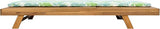 GDFStudio Acacia Wood Chaise Lounge Set with 2" Water-Resistant Cushion, 4-Position Adjustable Backrest Recliner - Photo 4