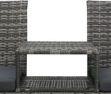 2-Seater Patio Sofa with Tea Table, Garden Bench, Removable Seat Cushion, Outdoor Garden Bench, Easy to Clean for Patio - Photo 2