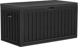 YITAHOME 90 Gallon Large Deck Box, Double-Wall Resin Outdoor Storage Boxes, Deck Storage for Patio Furniture, Cushions - Photo 1