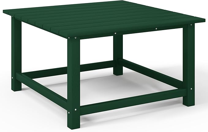 Costaelm Patio Conversation Table, Tatio Accent HDPE Outdoor Weather Resistant - Photo 1