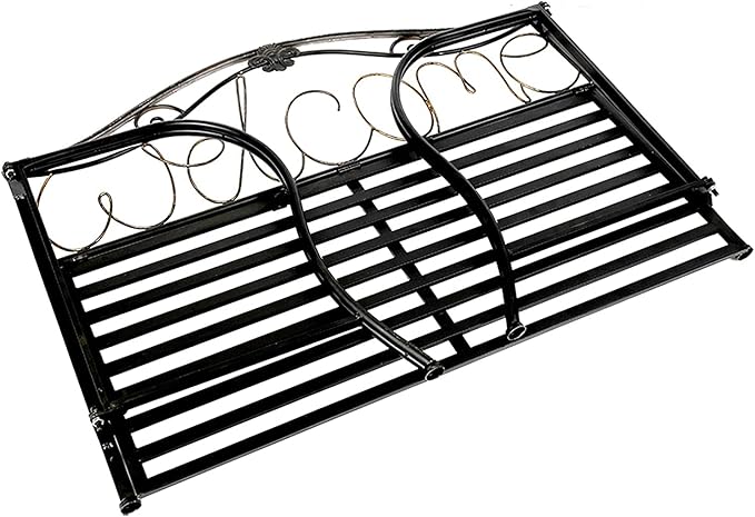 Park Bench Patio Garden Bench Backyard Benches, Metal Garden Bench, European Style Wrought Iron Double Chair Bench, Villa Garden Courtyard Decoration, Park Outdoor Bench with Backrest