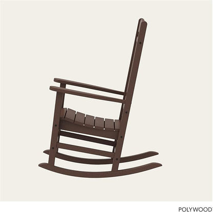 POLYWOOD Presidential Rocking Chair in Mahogany