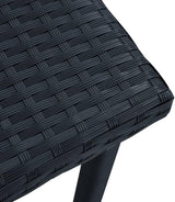Compact Garden Side Table, Square Patio Tea Table with Powder-Coated Steel Frame - Photo 4