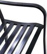 ReunionG 50" Patio Garden Bench Loveseats Park Yard Furniture Vintage Floral Garden Cast Iron Patio Porch Chair - Photo 9