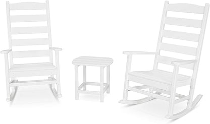 POLYWOOD® Shaker Rocking Chair Set, White
