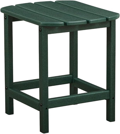 Signature Design by Ashley Karson City Contemporary Outdoor Weather Resistant End Table with Slatted Design, Green