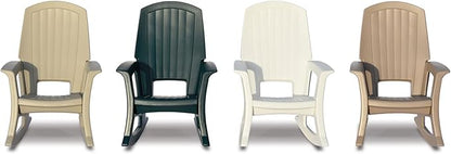 Semco Rockaway Heavy Duty All-Weather Outdoor Rocking Chair Plastics - Green
