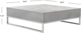 SAFAVIEH Outdoor Collection Eartha Modern Dark Grey Concrete Coffee Table (Fully Assembled) - Photo 3