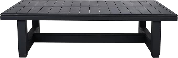 SAFAVIEH Outdoor Couture Collection Montford Black Patio Coffee Table
