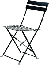 Carolina Chair & Table Bistro Set of 2 Foldable Outdoor Chairs - Elegant Powder Coated Metal Seat and Frame Folding - Photo 1