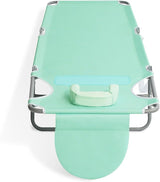 Ostrich Chaise Lounge Outdoor Lightweight Folding Adjustable Reclining Beach Chair for Tanning Pool Lake Patio Lawn - Photo 6