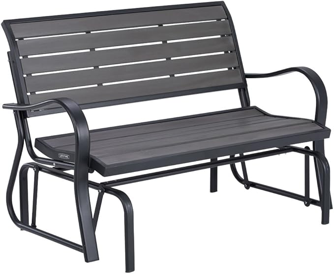 LIFETIME 60276 Glider Bench, Harbor Gray