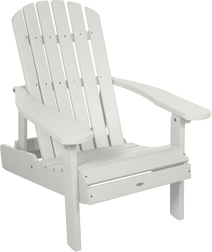 Cape Folding and Reclining Adirondack Chair, Coconut White