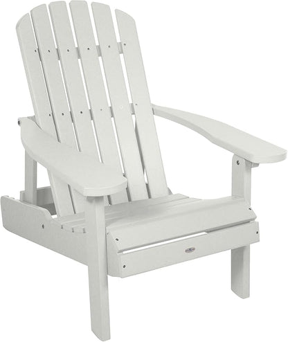 Cape Folding and Reclining Adirondack Chair, Coconut White