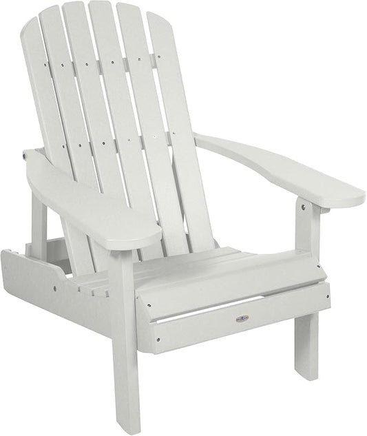 Cape Folding and Reclining Adirondack Chair, Coconut White