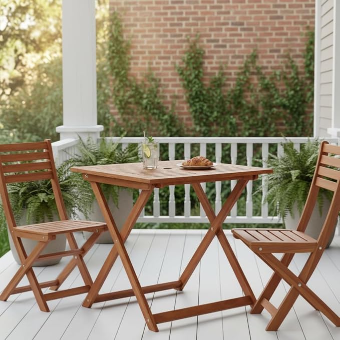 Tangkula 29.5-Inch Square Patio Dining Table - Photo 4