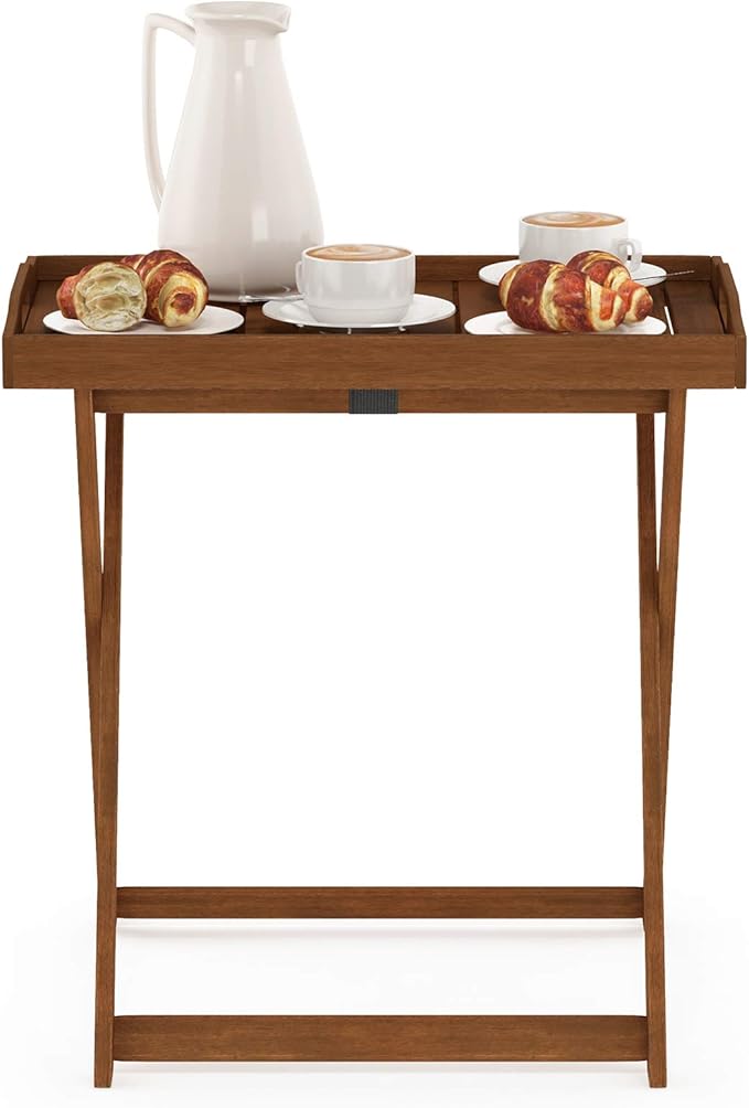 Furinno FG19557 Tioman Outdoor Hardwood Tray Table Large, Natural