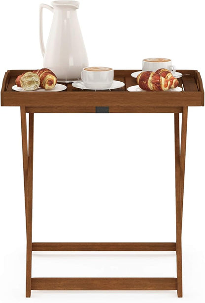 Furinno FG19557 Tioman Outdoor Hardwood Tray Table Large, Natural