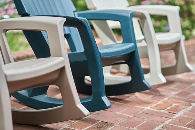 Semco Rockaway Heavy Duty All-Weather Outdoor Rocking Chair Plastics - White