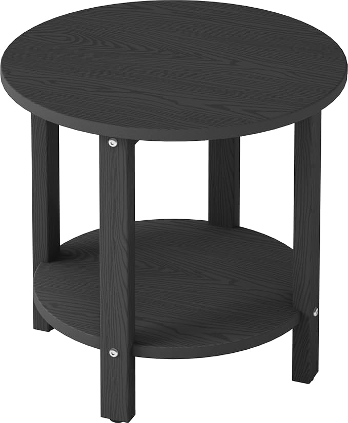 HDPE Outdoor Side Table for Patio, 18.1-Inch Weatherproof Small Outdoor Table for Adirondack - Photo 1