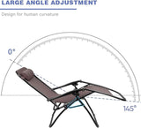 Homall Zero Gravity Patio Folding Lawn Chairs Outdoor Gravity Camp Reclining Lounge Chair with Pillows for Poolside - Photo 6