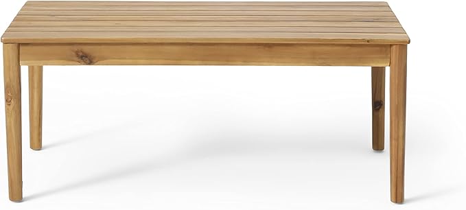 Bryan Outdoor Coffee Table - Acacia Wood - Teak - Photo 1