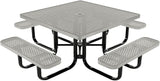 COATEDOUTDOORFURNITURE Heavy-Duty Portable Outdoor Kids Table with Umbrella Hole, Punched Steel Kids Picnic Table - Photo 1