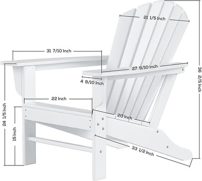 WestinTrends Dylan Outdoor Adirondack Chair (Set of 8), White