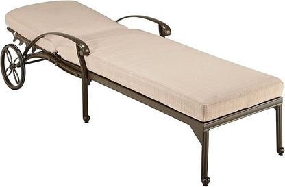 Homestyles Capri Taupe Outdoor Chaise Lounge