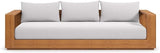 Modway Tahoe Acacia Wood Outdoor Patio Sofa in Natural Light Gray with Weather-Resistant Cushions - Ideal as a Porch - Photo 6