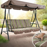 Kozyard Alicia 3-Seat Patio Swing, Outdoor Canopy Swing with Steel Frame - Photo 3