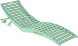 Pre-Assembled Folding in-Pool Lounge Chair, HDPE Outdoor Chaise Lounge with Cup Holder, Pool Lounge Chair for Poolside - Photo 1