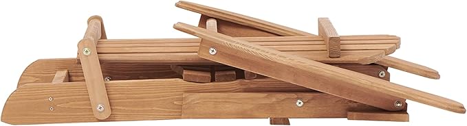 Wooden Outdoor Folding Adirondack Chair Set of 2 Wood Lounge Patio Chair for Garden, Garden, Lawn, Backyard, Deck - Photo 8