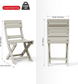 Costaelm Outdoor Patio Modern Folding Dining Chair - Photo 3
